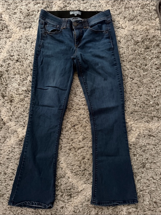 Wit & Wisdom Denim - Wit & Wisdom Dark Blue Flare Jeans — Mid-Rise Stretch